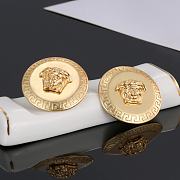 Okify Versace Gold Round Earrings  - 3