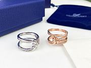 Okify Swarovski LifeLong Rose Gold/Silver Ring  - 5