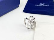 Okify Swarovski LifeLong Rose Gold/Silver Ring  - 3