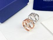 Okify Swarovski LifeLong Rose Gold/Silver Ring  - 2