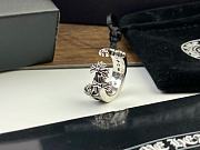 Okify Chrome Heart Silver Ring  - 5