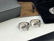 Okify Chrome Heart Silver Ring  - 4