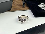 Okify Chrome Heart Silver Ring  - 3