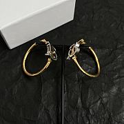 Okify Burberry Gold And Silver Earrings - 4