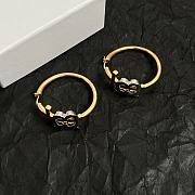 Okify Burberry Gold And Silver Earrings - 2