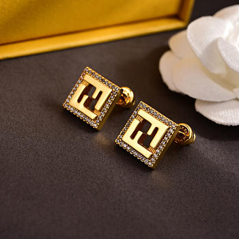 Okify Fendi Square Earrings 