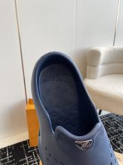 Okify Louis Vuitton Shark Clog Slippers In Dark Blue 5cm EU39-45 - 6