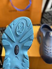 Okify Louis Vuitton Shark Clog Slippers In Dark Blue 5cm EU39-45 - 3