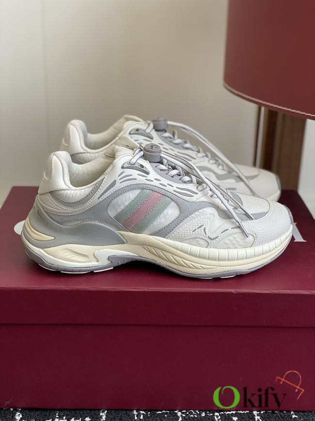 Okify Gucci White And Gray 2.0 Sneakers 4cm EU35-45 - 1