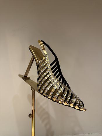 Okify LeSilla Gold Diamond High Heels 10cm EU35-42
