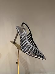 Okify LeSilla Silver Diamond High Heels 10cm EU35-42 - 1