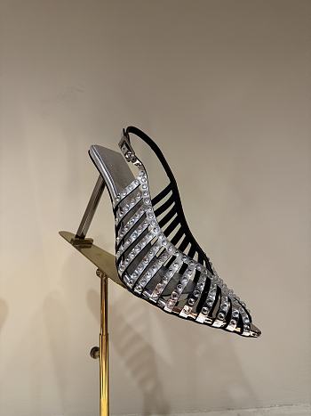 Okify LeSilla Silver Diamond High Heels 10cm EU35-42