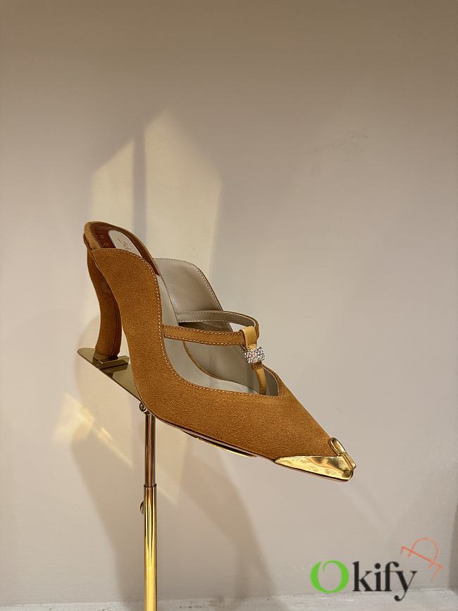 Okify Schiaparelli Yellow High Heels 10.5cm EU35-41 - 1