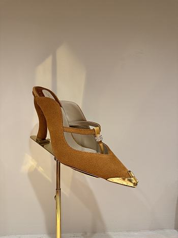Okify Schiaparelli Yellow High Heels 10.5cm EU35-41