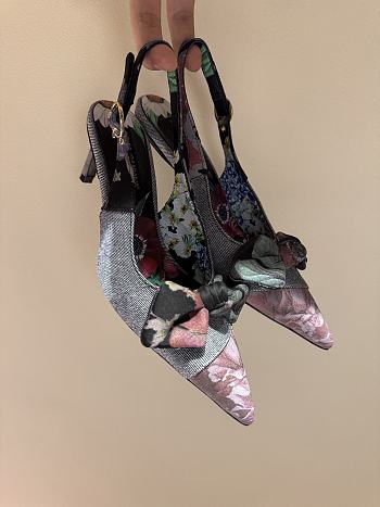 Okify Dolce & Gabbana Denim Flowers 6.5cm EU35-42 23312
