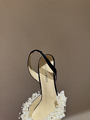 Okify Mach & Mach Pearl And Silk High Heels In Black 10cm EU35-42 - 4