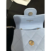 Okify CC Mini Blue Chain Bag 10x7.5x2.5cm - 3