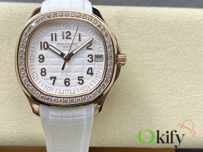 Okify Patek Philippe Aquanaut White Watch 38mm - 1