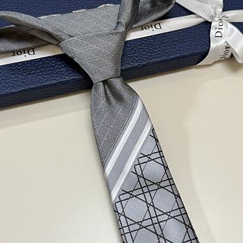 Okify Dior Light Gray Tie 23333