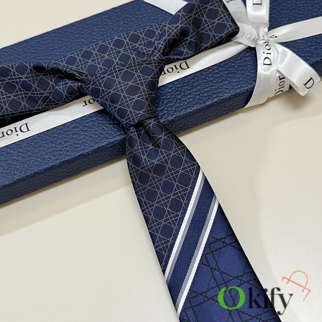 Okify Dior Dark Blue Tie 23334 - 1