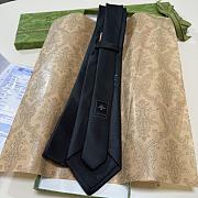 Okify Gucci Black Silk Bee Tie  - 5