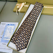 Okify Burberry Brown Silk Tie  - 1