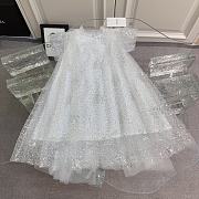 Okify Dior White Princess Dress For Kids  - 1