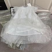 Okify Dior White Princess Dress For Kids  - 2