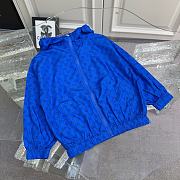 Okify Gucci Set Of Blue Dog Jacket, T-shirt And Shorts For Kids - 4