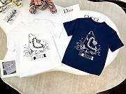 Okify Moncler Dark Blue/White Shark T-shirt For Kids  - 1