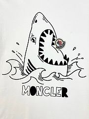 Okify Moncler Dark Blue/White Shark T-shirt For Kids  - 4