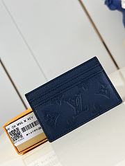 Okify Louis Vuitton Double Card Holder Wallet In Dark Blue M14789 11x7x1.5cm - 1