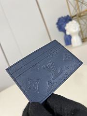 Okify Louis Vuitton Double Card Holder Wallet In Dark Blue M14789 11x7x1.5cm - 5
