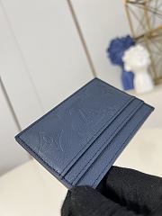 Okify Louis Vuitton Double Card Holder Wallet In Dark Blue M14789 11x7x1.5cm - 4