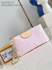 Okify Louis Vuitton Key Pouch Wallet In Monogram Denim Pink M13208 12x7x1cm - 1