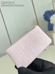 Okify Louis Vuitton Key Pouch Wallet In Monogram Denim Pink M13208 12x7x1cm - 6
