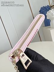 Okify Louis Vuitton Key Pouch Wallet In Monogram Denim Pink M13208 12x7x1cm - 3