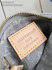 Okify Louis Vuitton Key Pouch Wallet In Monogram Denim Gray M13208 12x7x1cm - 3