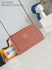 Okify Louis Vuitton Low Key Zipped Card Holder In Brown M14551 8x1x13cm - 1