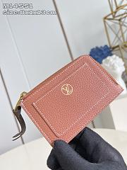Okify Louis Vuitton Low Key Zipped Card Holder In Brown M14551 8x1x13cm - 4