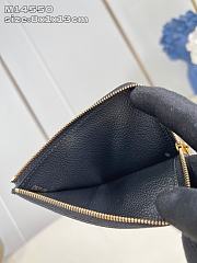 Okify Louis Vuitton Low Key Zipped Card Holder In Black M14559 8x1x13cm  - 5