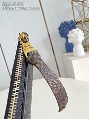 Okify Louis Vuitton Low Key Zipped Card Holder In Black M14559 8x1x13cm  - 4