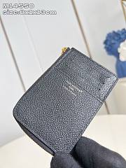 Okify Louis Vuitton Low Key Zipped Card Holder In Black M14559 8x1x13cm  - 3