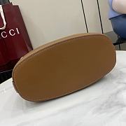Okify Gucci 73 Small Bucket Bag In Brown Suede 26x27.5x11.5cm  - 5