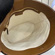Okify Gucci 73 Small Bucket Bag In Brown Suede 26x27.5x11.5cm  - 2