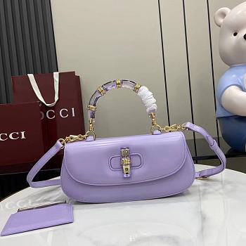Okify Gucci Bamboo Diva Bag In Purple 26.6x13x8cm 
