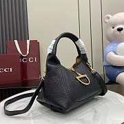 Okify Gucci Softbit Top Handle Bag In Black 27.5x21x16cm  - 5