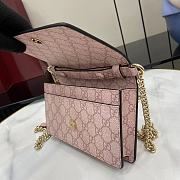 Okify Gucci Emblem Wallet On Chain In Pink 20x13x4cm  - 3