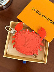 Okify Louis Vuitton Crab Bag Charm In Red - 5