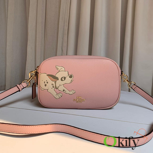 Okify Coach x Disney Camera Bag With Dalmatian In Pink 21x16x7cm  - 1